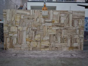 Brown Petrified Wood Brushed Retro