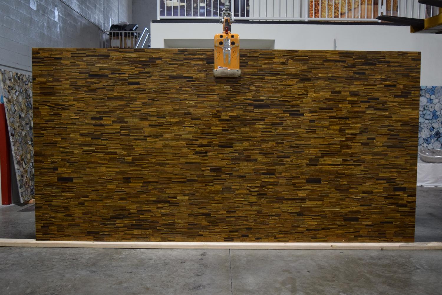 Tiger Eye Gold Brick Pattern