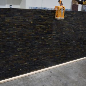 Multi Tiger Eye Blue Brick Pattern
