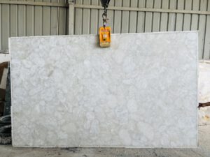 Randam ovals white quartz