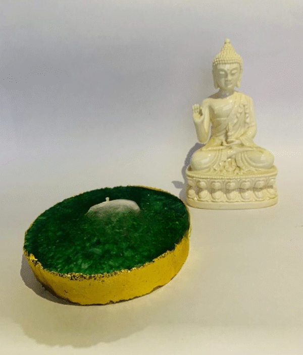 Agate Tealight & Candle Holder - Image 2
