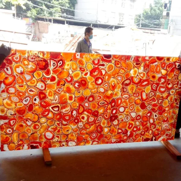 Red Agate Slab