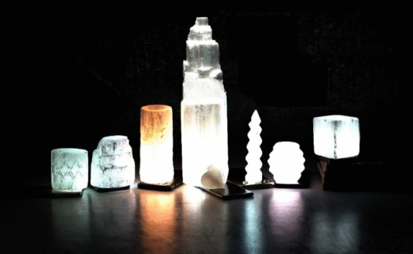 Selenite Tealight and Lamp - Image 2
