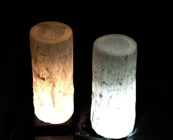 Selenite Tealight and Lamp