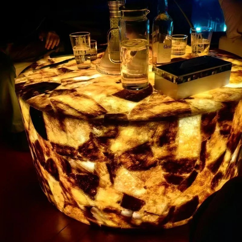 Natural Yellow Crystal Center Table - Image 3