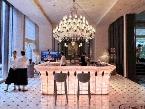 Rose Quartz Backlit Bar