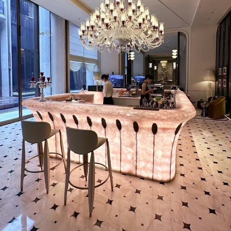 Rose Quartz Backlit Bar - Image 2